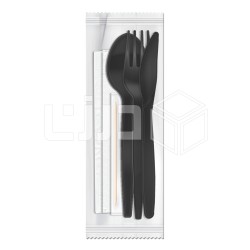 طقم أدوات طعام 4*1 (10 مغلفات بالشدة) طقم أدوات طعام 4*1 (10 مغلفات بالشدة)