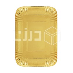 صحن ورق ذهبي مستطيل - مقاسات متعددة