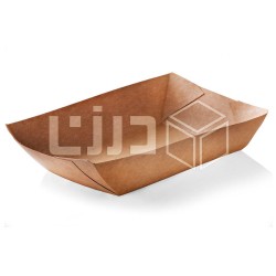 صحن ورق مستطيل - بني - مقاسات متعدده صحن ورق مستطيل - بني - مقاسات متعدده